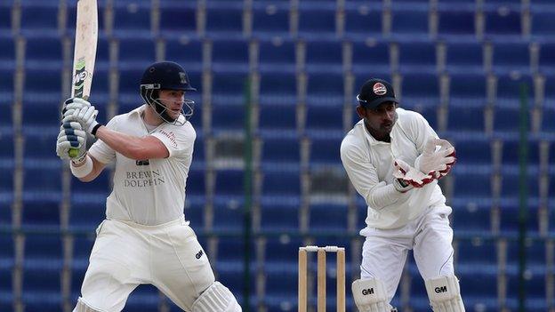 Durham batsman Mark Stoneman