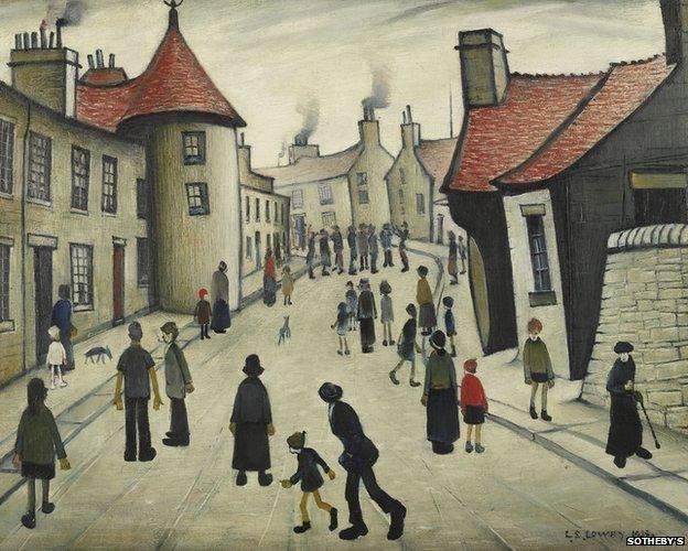 Street Musicians by LS Lowry