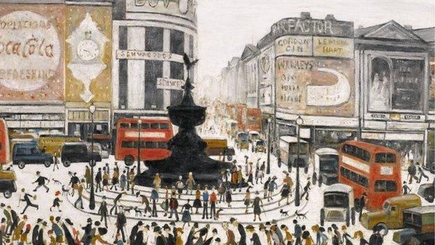 Piccadilly Circus by LS Lowry