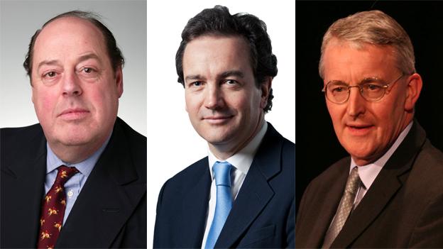 Nicholas Soames, Nick Hurd, and Hilary Benn