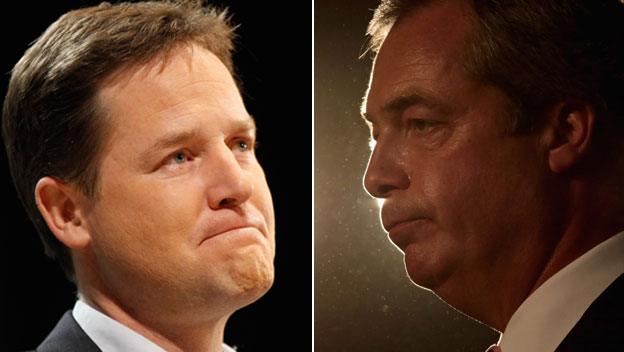 Nick Clegg and Nigel Farage