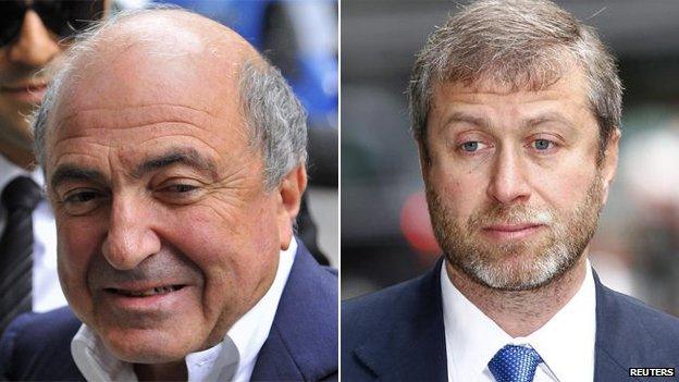 Boris Berezovsky (left) and Roman Abramovich