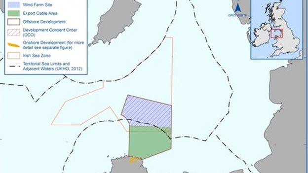 Proposed site of wind farm development