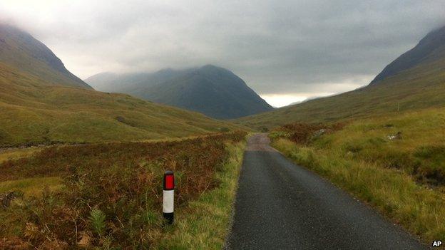 Road in Glen Etive