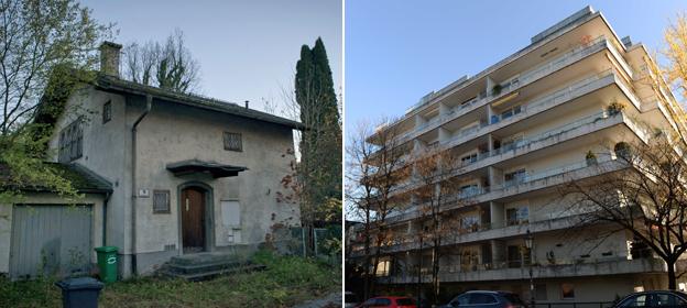 Salzburg house; block of flats in Munich