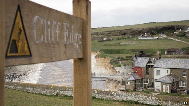 View of cottage at Birling Gap