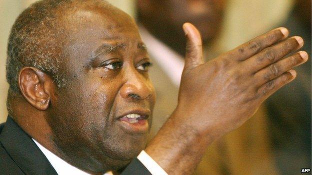 Laurent Gbagbo in Abidjan on 13 February 2007