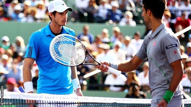 Andy Murray and Novak Djokovic