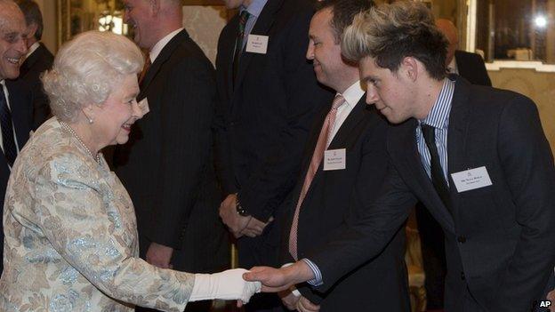 Niall Horan and the Queen
