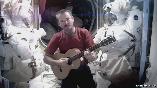 Chris Hadfield on the International Space Station