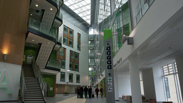 Atrium of the new building