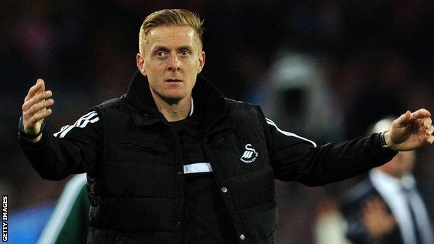 Garry Monk gesticulating