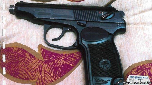 Handgun found