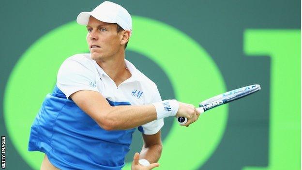 World number seven Tomas Berdych