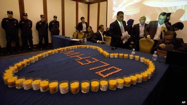 A Malaysian delegation at a hotel in Beijing