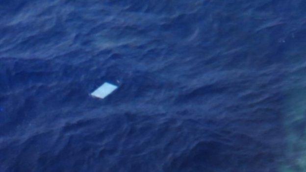 Debris seen by a New Zealand military plane