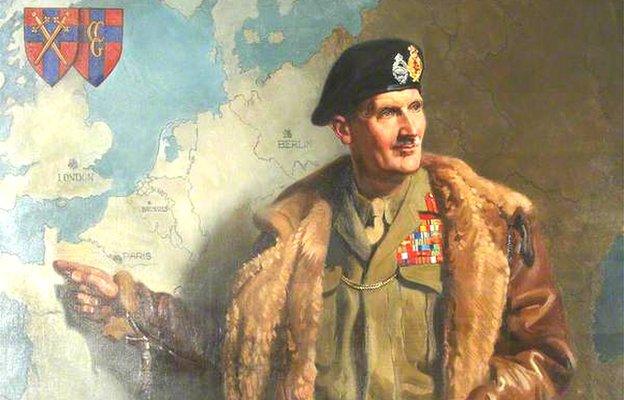 Painting of Field Marshal Montgomery