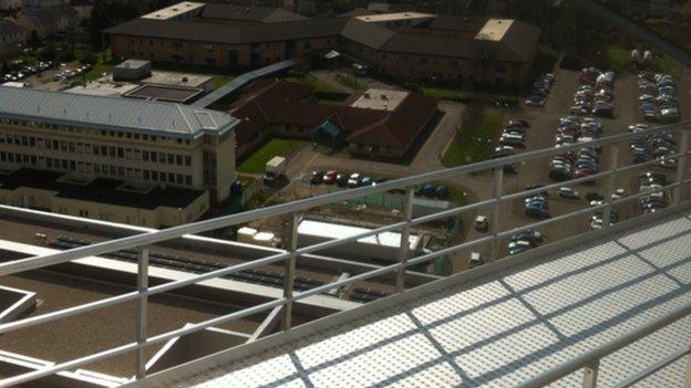 Helipad at new hospital