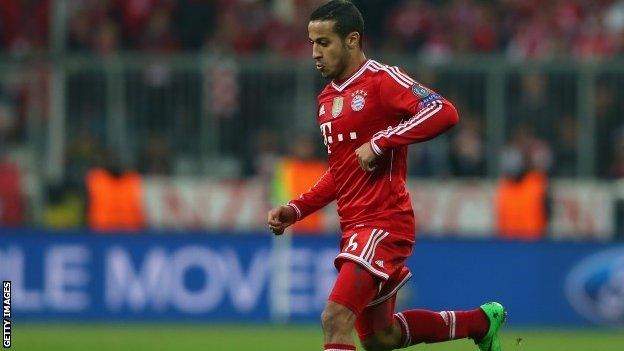 Bayern's Thiago Alcantara