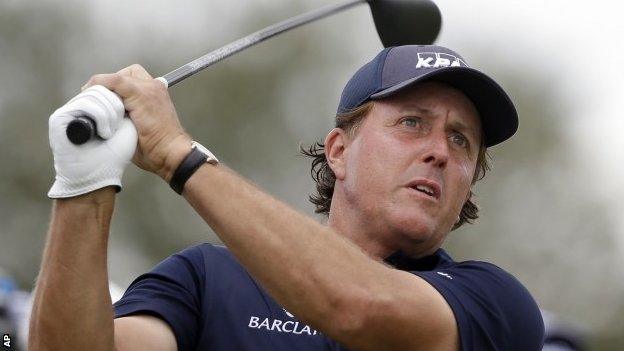 US golfer Phil Mickelson