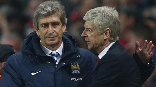 Manuel Pellegrini and Arsene Wenger