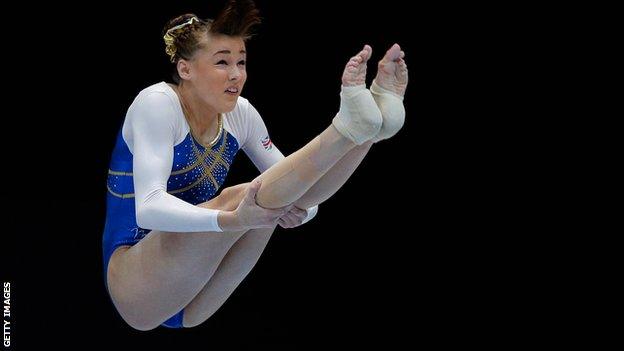 British all-around champion Rebecca Tunney