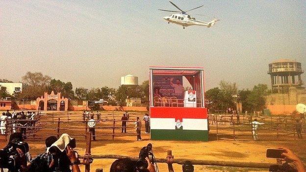 Rahul Gandhi campaign helicopter