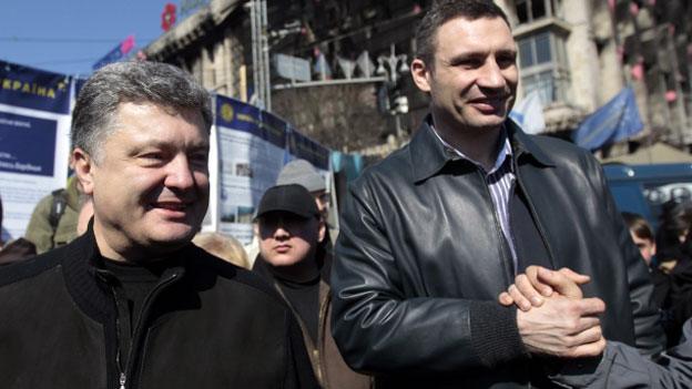 Petro Poroshenko and Vitaly Klitschko