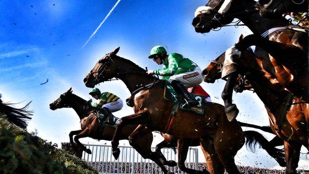 Runners in the Grand National at Aintree