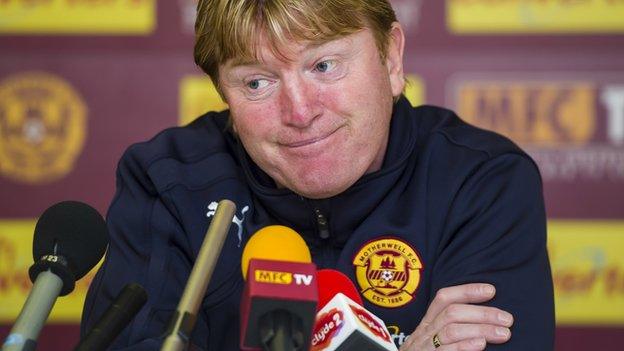 Motherwell manager Stuart McCall