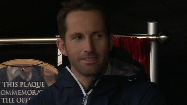 Ben Ainslie at Southampton Docks