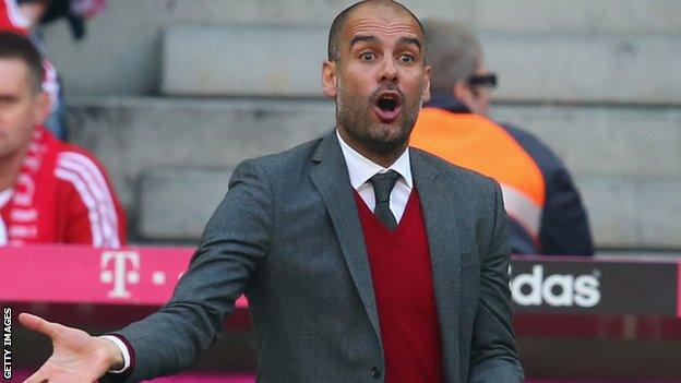 Bayern Munich manager Pep Guardiola