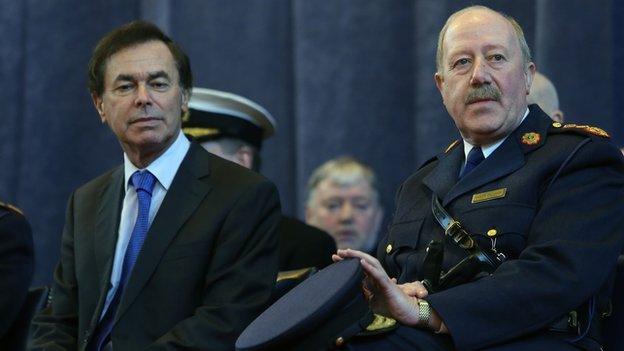 Justice Minister Alan Shatter and the former Garda Commissioner Martin Callinan, who resigned on Tuesday