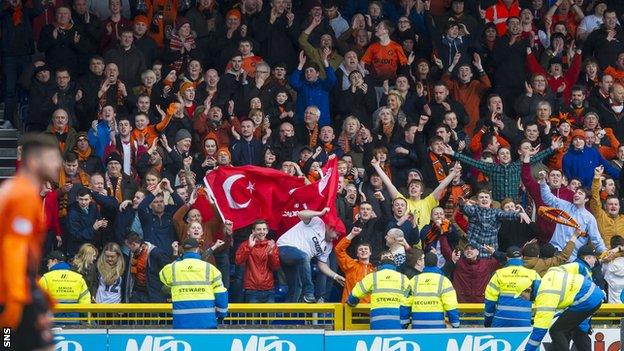 Dundee United supporters