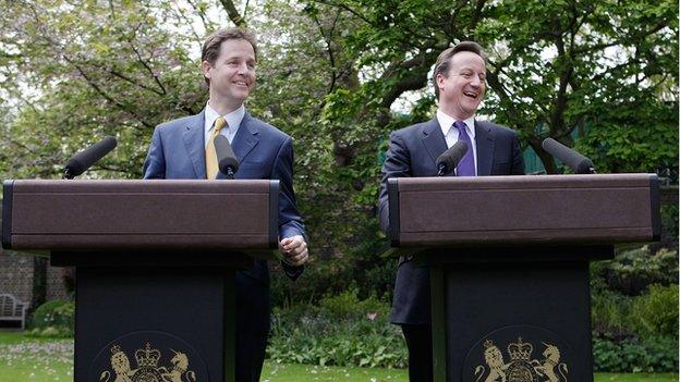 Nick Clegg and David Cameron