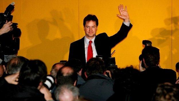 Nick Clegg wins leadership contest