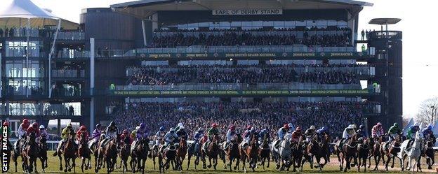 The start line at Aintree