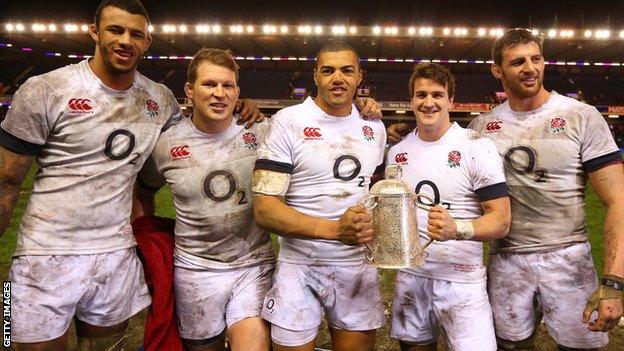 Northampton Saints players for England