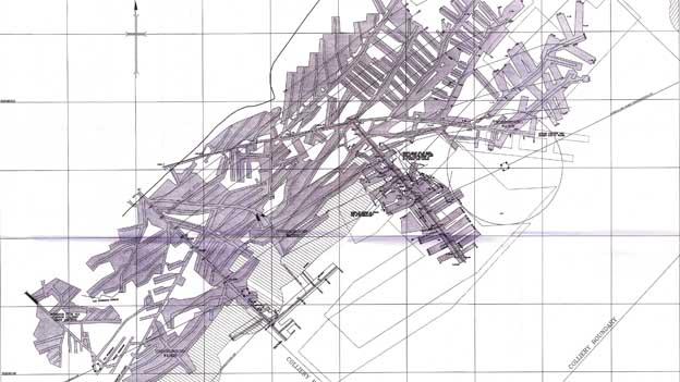 Map of the mine