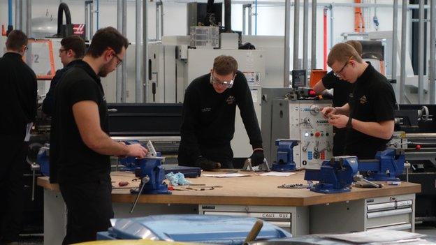 Apprentices at the AMRC facility