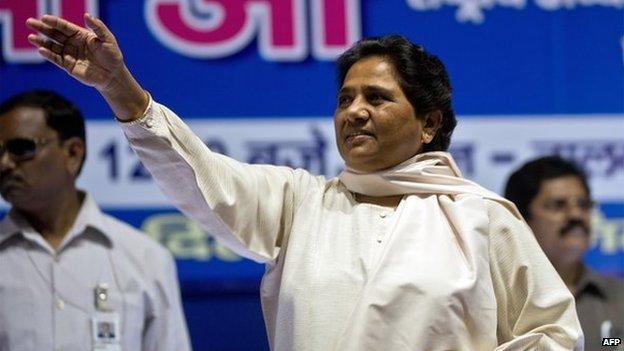 File photo of Mayawati in Delhi, Sept 6, 2013