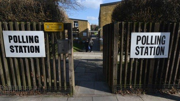 A polling station