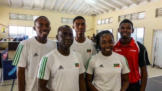 Saint Kitts and Nevis table tennis team