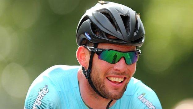 Mark Cavendish in Glasgow