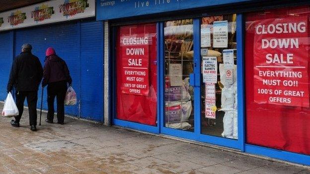 Empty shops in Bradford