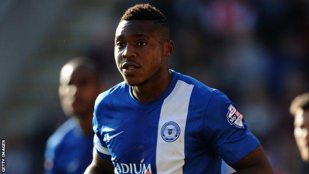 Britt Assombalonga who scored Peterborough's second goal