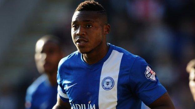 Britt Assombalonga who scored Peterborough's second goal