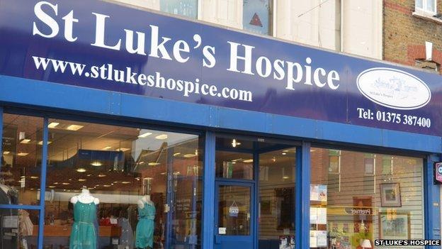 St Luke's Hospice shop, Grays