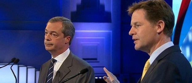 Nick Clegg and Nigel Farage