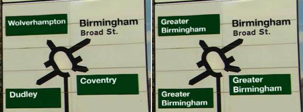 Greater Birmingham sign